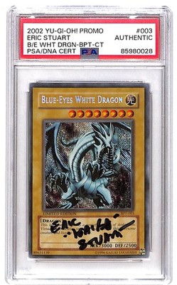 T*す様 2025 Yu-Gi-Oh! ブルーアイズ・ホワイト・ドラゴン PSA PSA Eric Stuart Blue-Eyes White Dragon BPT-003 2002 Collectors Tin