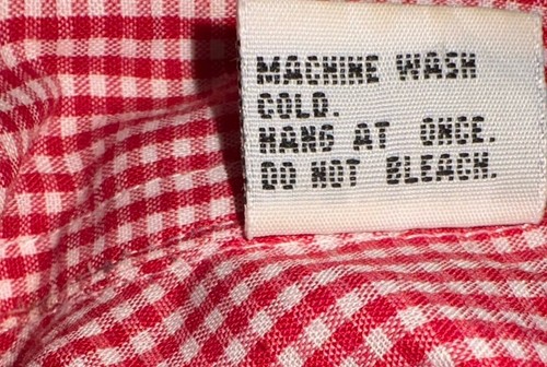 Vintage Mili Designs Women's Red Gingham Blouse Kids Are Special Medium Teacher - Picture 7 of 8