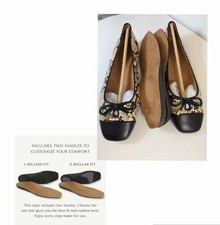 Vionic Klara Snakeskin Cap Toe Ballet Flats W...