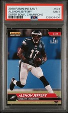 PANINI INSTANT PHILADELPHIA EAGLES SUPER BOWL CHAMPIONS ALSHON JEFFERY PSA 9