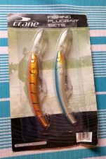 Fishing Lure Set Of 2 Plugbait Lure 16cm Crane Pike Trout Perch New Old Stock