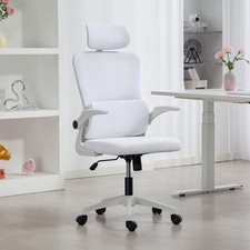 Mesh Office Chair with Adjustable Headrest, Lumbar Support
