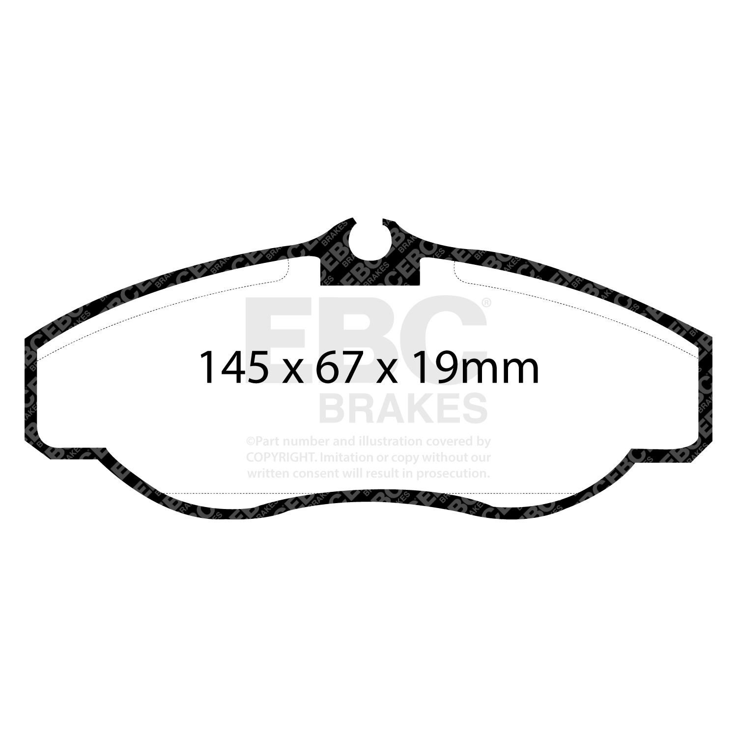 EBC DP61037 BRAKE PAD SET DISC BRAKE Front