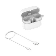 Charging Box White w/ Cable For Samsung Galaxy Buds3 Pro SM-R630 Earphone Parts