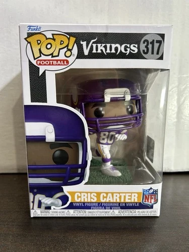 Cris Carter - Minnesota Vikings - NFL Football Funko Pop 317 With Protector