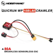 Hobbywing 80A Brushless ESC w/ BEC for RC 1/10 Crawlers Car 3530SL 540 555 Motor