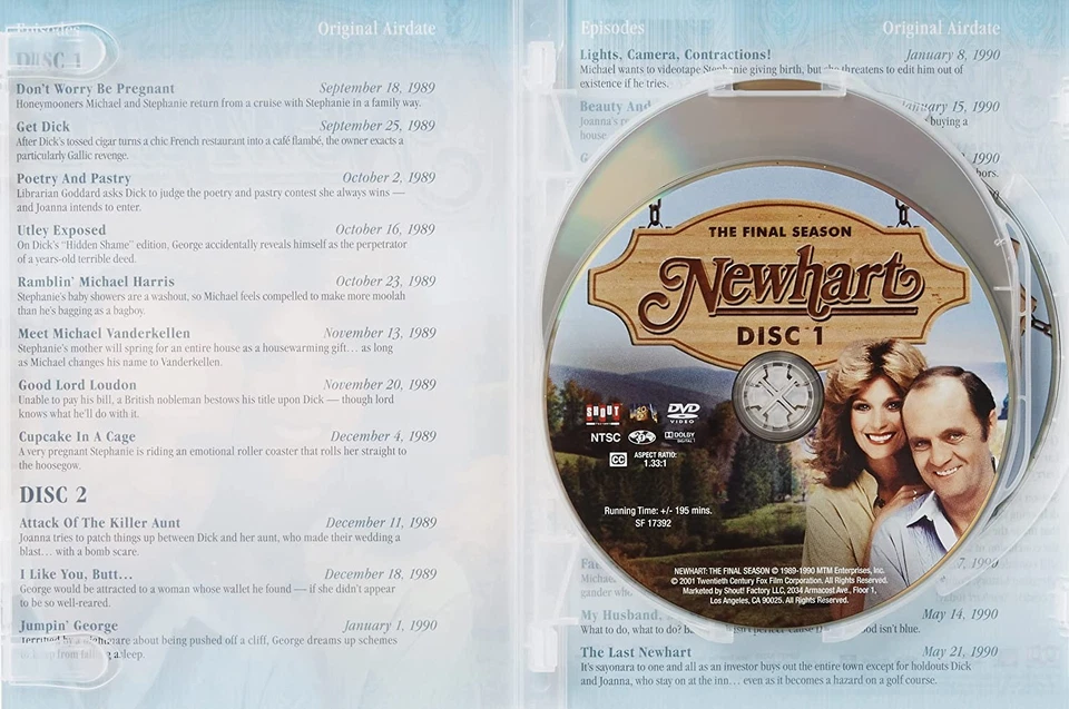 Newhart: The Final Season (DVD) Bob Newhart Mary Frann (Importación USA) - Imagen 4 de 4