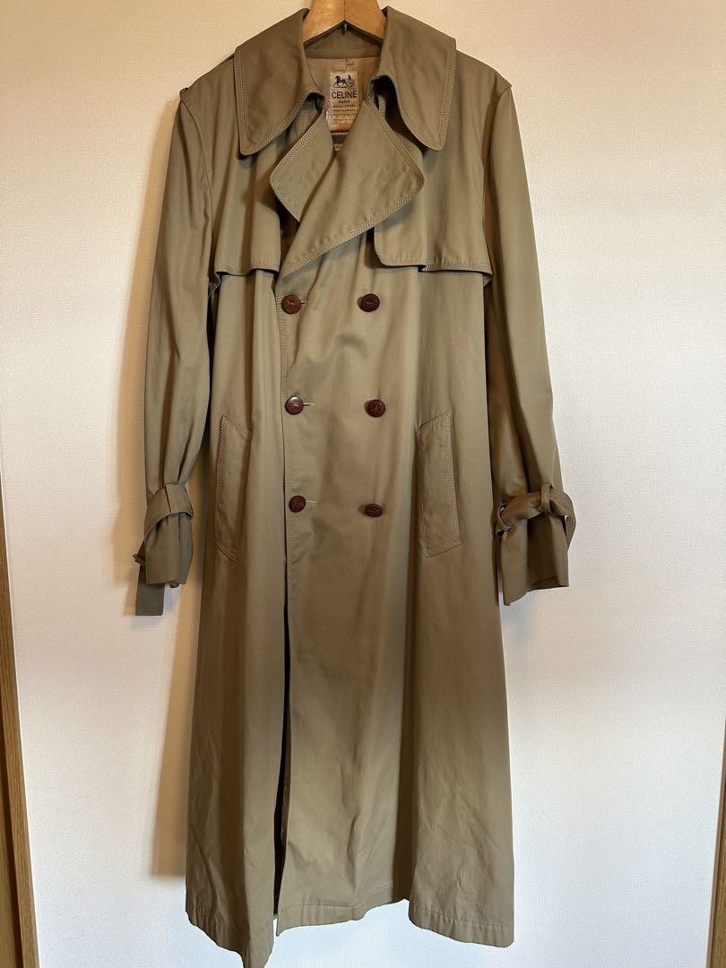 Celine Khaki Trench Coat Military