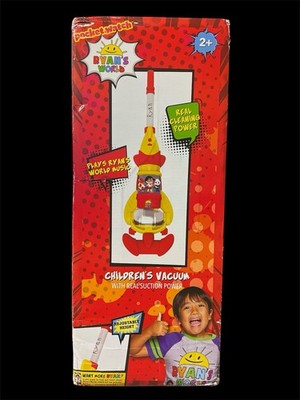 Ryan's World Children's Toy Vacuum Cleaner with Real Suction Power. NIB