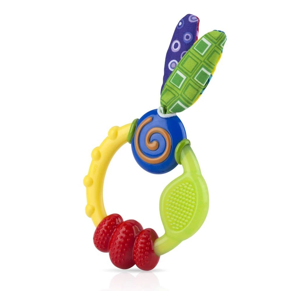 Colorful Teething Rings for Infants - 16 Silicone Soothers for Every Stage - Image 3 of 4