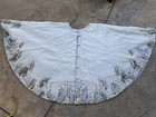 Kim Seybert Christmas Holiday Tree Skirt Sample Sale Gold Silver Beaded-“Quill” — photo 8