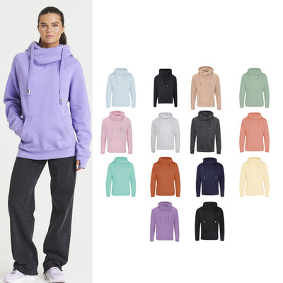 AWDis Just Hoods Cross Neck Hoodie - Crossover Neck Detail, Heavyweight Hoodie