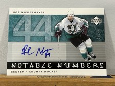 2005-06 Upper Deck Notable Numbers Auto /44 Rob Niedermayer #N-RoN Auto - Ducks