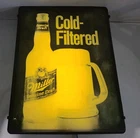 Vintage Miller Genuine Draft Cold Filtered Beer Light Up Sign (20"x15"x4")