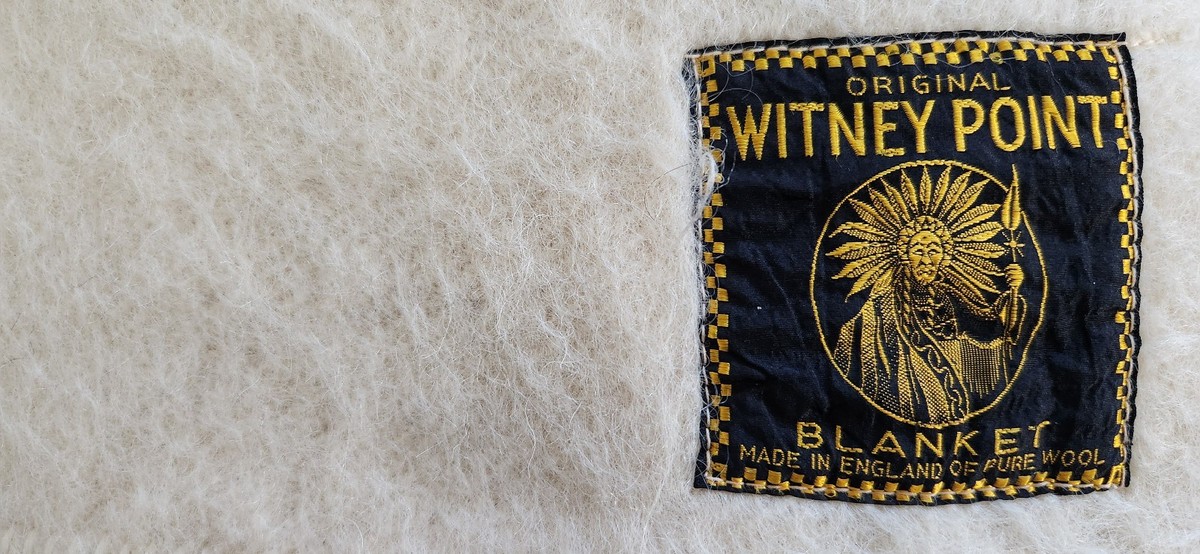 Vintage Early's Original Witney 4 point 100% wool Blanket, Made in