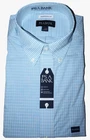 Jos A Bank Dress Shirt 17.5 - 34/35 Traditional Fit Green Mini Check NWT (EB)