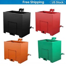 Ballast Box 3-Point Hitch Heavy Duty 2" Receiver CAT 1 Tractor Attachment
