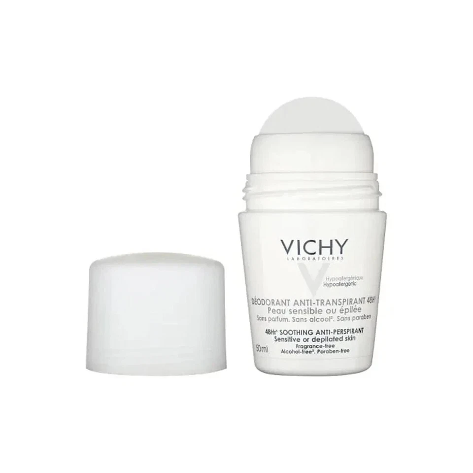VICHY 48hr Antitranspirante Piel Sensible ROLL-ON DESODORANTE 2x50ml Foto 2 de 3