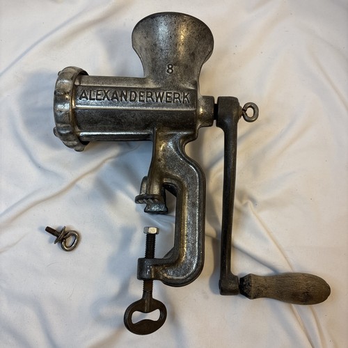 Alexanderwerk Antique Meat Grinder #8 Cast Iron German