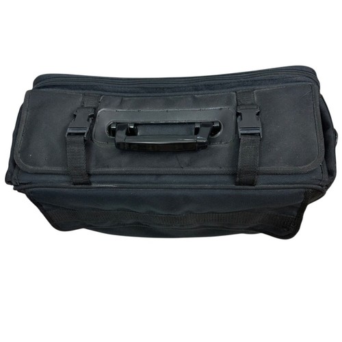 Soft Black Pilot Attorney Business Briefcase Attaché Portfolio 19"X12"X8"