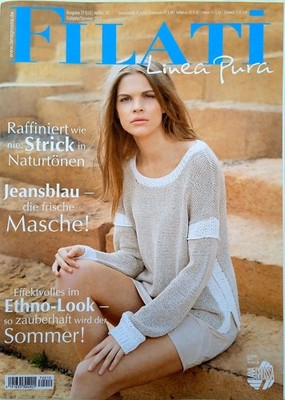 Filati Linea Pura Lana Grossa Jeansblau die frische Masche