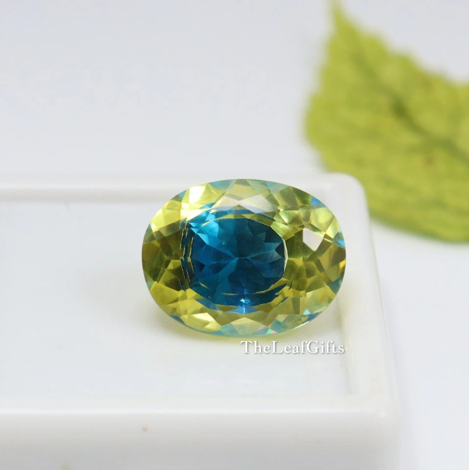 "Stunning 16.30 Ct Bi-Color Pitambari Sapphire – Oval Cut Natural Gem - Image 2 of 4