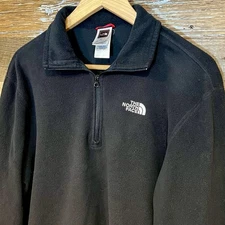 North Face Black Fleece Full Zip Jacket Men’s Size Medium Polar Tech Classic Top