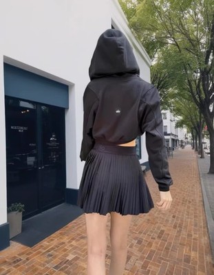 AIo Yoga Sweet Escape Zip Up Hoodie Cropped Full Zip Accolade Women's Sweatshirt