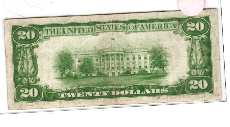 $20 "NUMBER 12" (SAN FRANCISCO) "NUMBER 12" 1928 "SAN FRANCISCO"  CRISPY! - Image 3 of 3