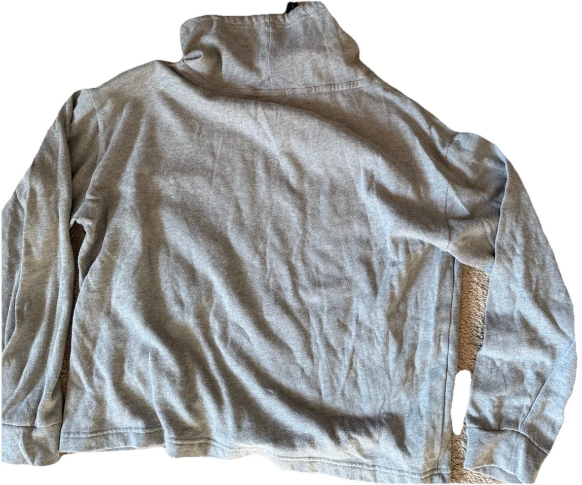 UNDERCOVER Felpa con cappuccio Victoria Secret ROSA donna grigia oversize logo grafica cappuccio ricamato taglia M