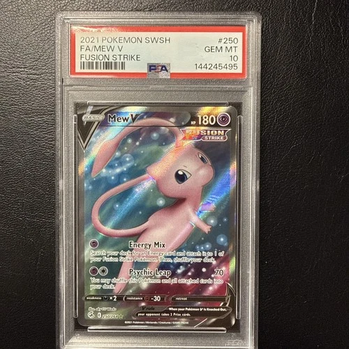 2021 POKEMON SWORD & SHIELD FUSION STRIKE 250 FULL ART/MEW V