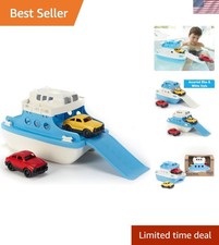 Ferry Boat with Mini Cars Bathtub Toy, Blue/White, Standard