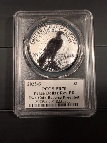2023-S Reverse Proof Peace Dollar PCGS PR70 Ultra Breaks