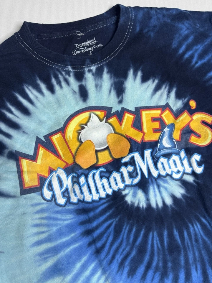 Camiseta De Colección Disney World Pato Donald Tie-Dye Mickey’s Philharmagic Mediana Foto 2 de 4
