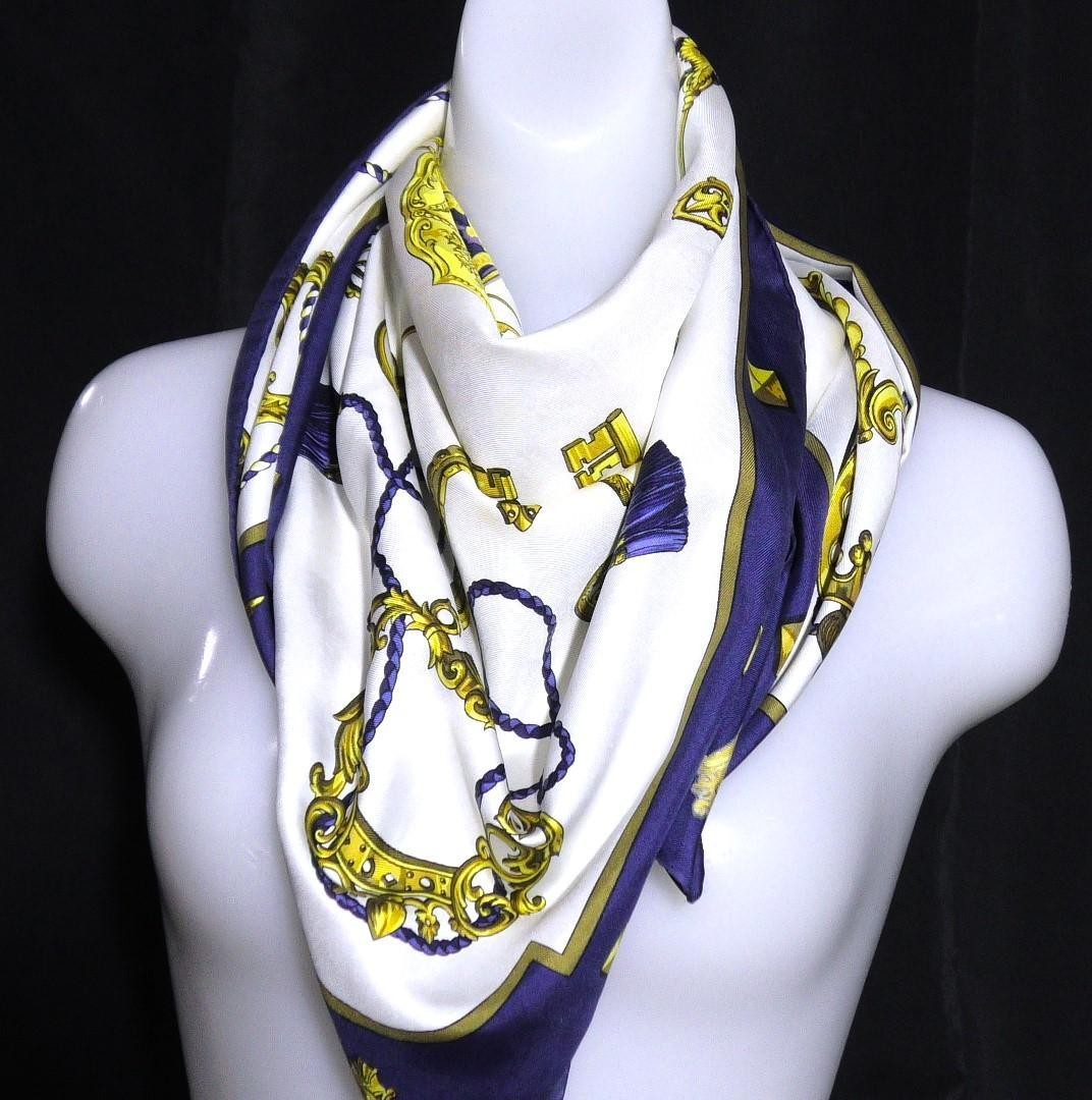 Hermes Large Scarf Carre 90 D290 Authentic Japanese Import