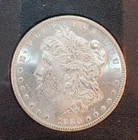 1880/79 CC REV 78 GSA BU MS++ FROSTY WHITE RARE VAM-4 MORGAN SILVER DOLLAR
