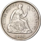 1860-O Seated Liberty Half Dime