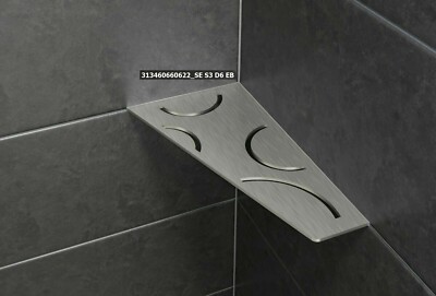 Schlüter Shelf S3 Edelstahl Duschablage Duschregal Floral Curve Pure Square Wave