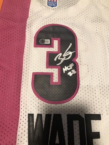 Dwyane Wade Signed Adidas Hardwood Classics ABA Floridians Jersey Beckett COA - Picture 4 of 8