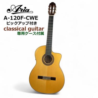 Classical Electric Acoustic Guitar Aria A-120F-CWE Natural