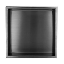Recess Shower Niche Shelf Storage Gunmetal Black Stainless Steel ENKI SN02