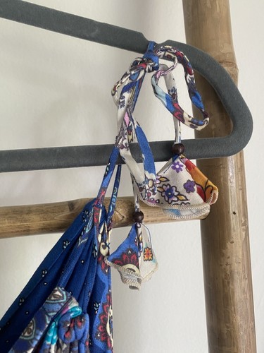 Hale Bob Sumer Maxi Dress Paisley New With Tags Size Small Blue Boho - Picture 5 of 6