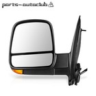 LH Side View Driver Mirror Power Heated Signal Light Fits 08-13 Express Savana