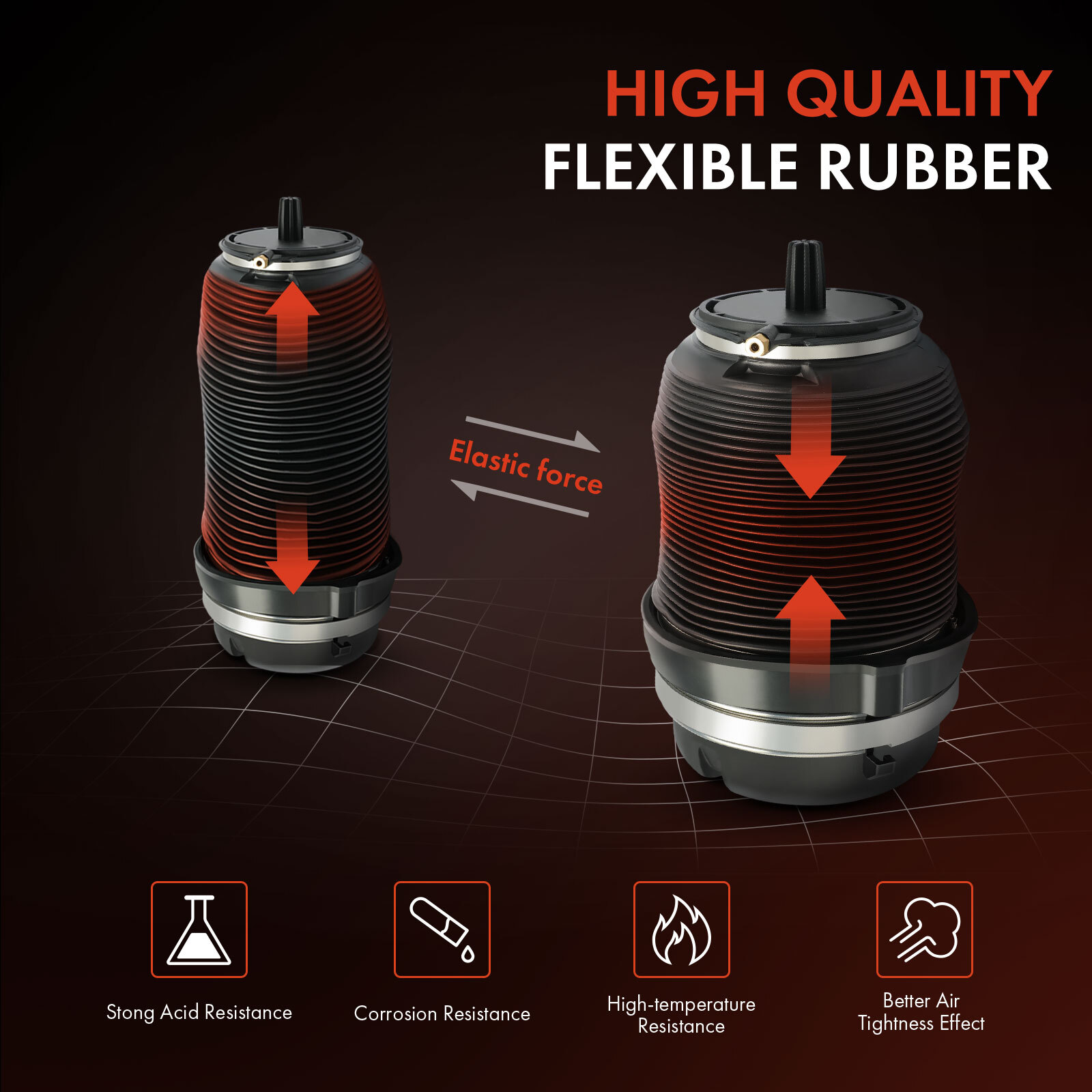 Left or Right Air Suspension Spring Bags for W01-358-9264 1110.5-22S712 1R14-127