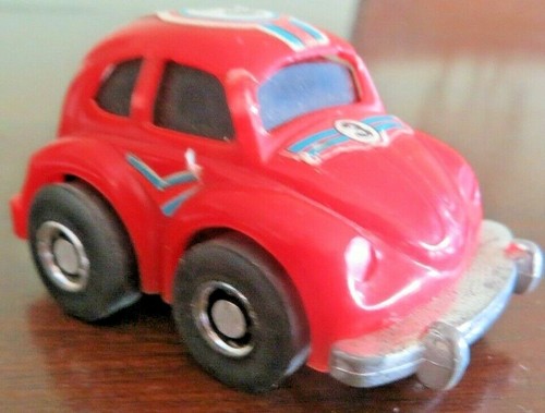 NOMURA-TOY #3 VW BUG FRICTION TURBO PLASTIC TOP METAL BASE JAPAN TOY VOLKSWAGEN