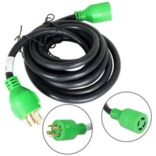 15 Ft Generator Extension Cord 4 Prong Power Cable 10 4 30 Amp