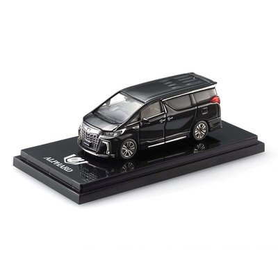 Hobby Japan 1/64 Toyota Alphard H30W Customized Version Black Diecast Scale 
