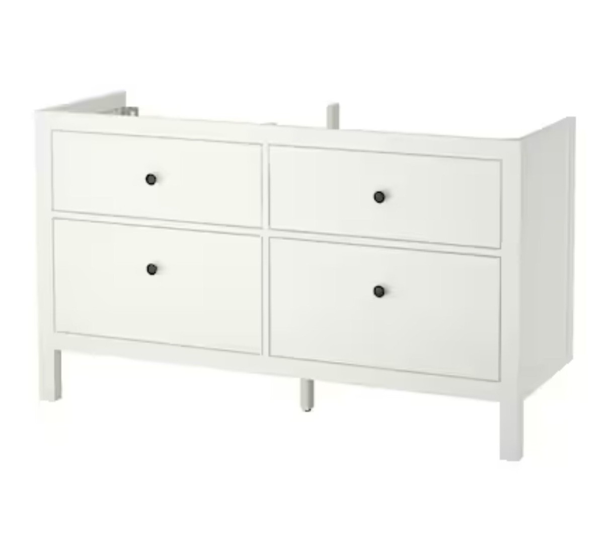 New IKEA Hemnes 4 Drawer Bathroom Vanity White 55 1/8W x 18