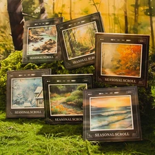 Seasons Landscape Scrapbook Paper not Sticker 30PC Scenery Scrapbooking Collage
