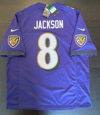 men's baltimore ravens lamar jackson nike purple game jersey
